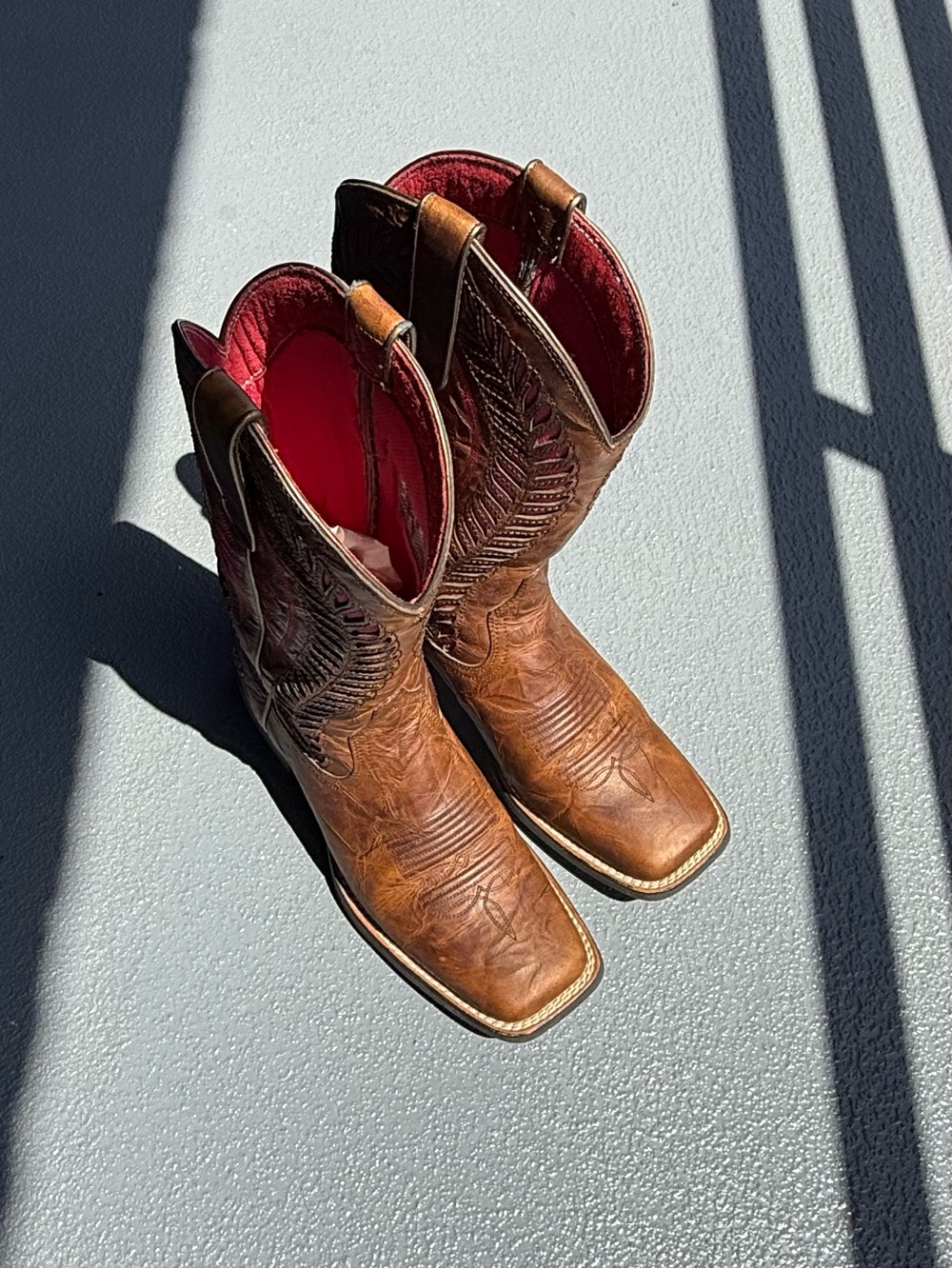 ARIAT Quickdraw VentTEK Western Boot Square Toe Size 7.5 - Picture 6 of 8